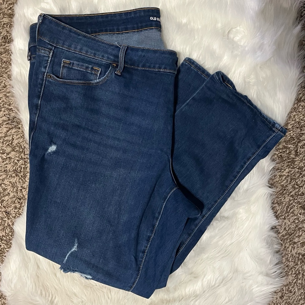 Old Navy Women's Dark Blue Skinny Jeans